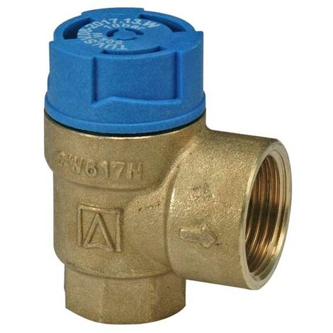 Sicherheitsventil für Warmwasserbereiter DN15 - 1/2 Zoll x 3/4 Zoll Ausgang - 6 bar
