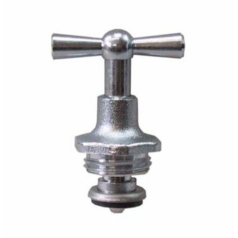Auslaufventil Knebeloberteil, Ventil Oberteil 1/2" matt, Ersatzspindel