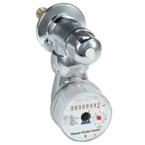 Ventilzähler komplett 1/2 x 40mm Qn 1,5, Warmwasser