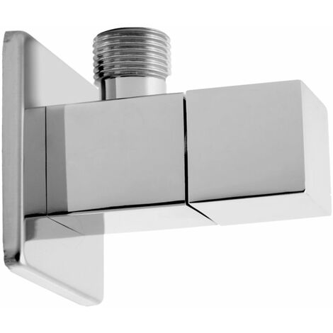 Eckventil DN15 1/2" Mit Keramikkopf - Absperrhahn Für Waschbecken & Waschmaschine In Chrom