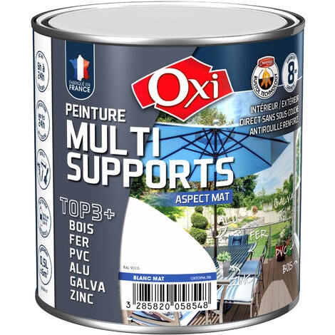 Solution intérieure/extérieure OXI PEINTURE MULTI SUPPORTS MAT Gris Anthracite RAL 7016 Aérosol 250 ml