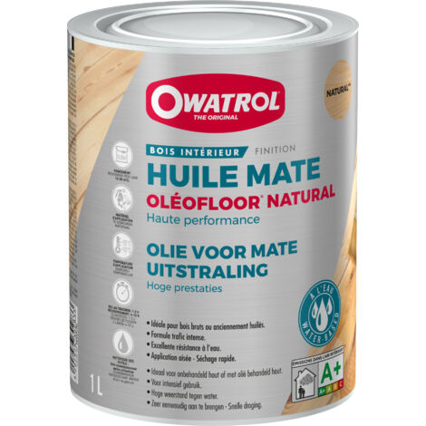 Huile de protection mate bois intérieur Owatrol OLEOFLOOR® NATURAL Incolore (owp11) 15 litres
