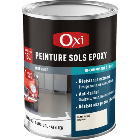Peinture époxy en phase aqueuse pour sols OXI PEINTURE SOLS EPOXY Carbone RAL 7043 0.3 litres