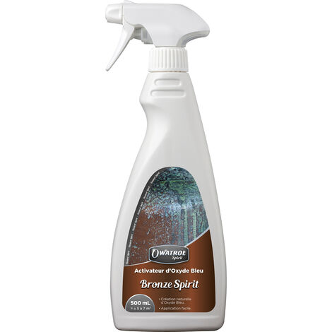 Activateur d'oxyde bleu – Effet bronze oxydé – 500 ml – Prêt à l'emploi pour rénovation – Application facile avec pulvérisateur – OXI