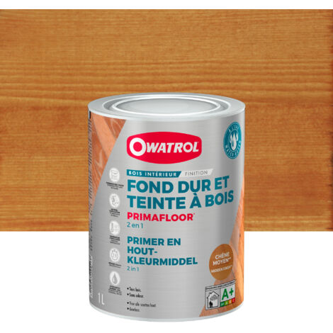 Owatrol – Fond dur isolant teinté pour bois – 1 litre – Application sur parquets et escaliers intérieurs – Renforce la tenue du vitrificateur