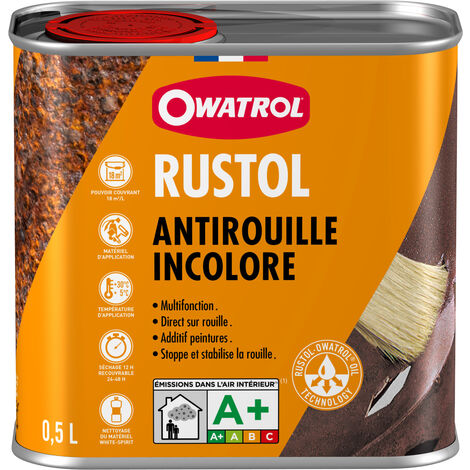 Owatrol – Antirouille incolore 20 litres – Traitement pénétrant pour métaux ferreux et non ferreux – Film protecteur résistant à +175°C