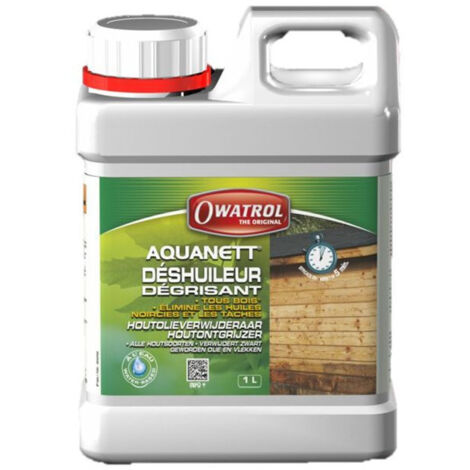 Owatrol – Déshuileur gélifié pour bois – Élimine les huiles noircies par UV – Prêt à l'emploi – 1 litre (1/7)