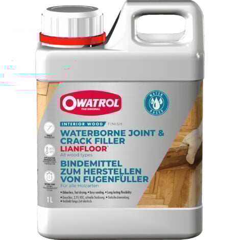 Liant d'empâtage pour joints, trous, fissures - Parquet, escalier... Owatrol LIANFLOOR  1 litre