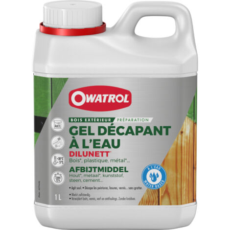 Owatrol – Décapant gélifié à l'eau pour bois et métal – Élimine jusqu'à 8 couches de peinture – Rince à l'eau – 2.5 L