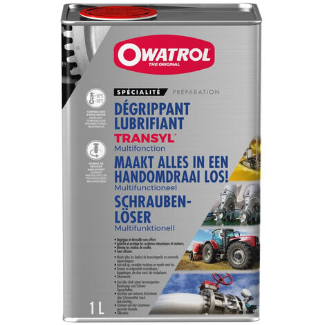 Owatrol – Dégrippant lubrifiant multifonction 5L – Formule sans silicone – Excellente stabilité à basse température – Pour tous types de métaux