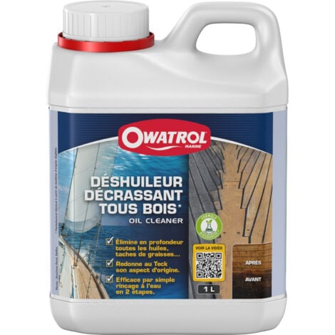 Deshuileur et décrassant tous bois Owatrol OIL CLEANER  1 litre