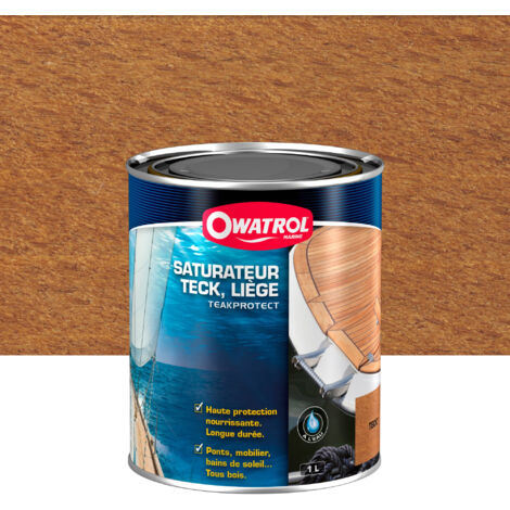 Owatrol – Saturateur marine pour teck et liège – Haute protection nourrissante – Application rapide 15-20 min – Pour ponts et mobilier extérieur