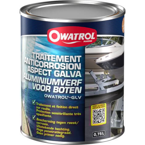 Traitement anticorrosion aspect galva Owatrol OWATROL® GLV Aluminium 0.75 litre