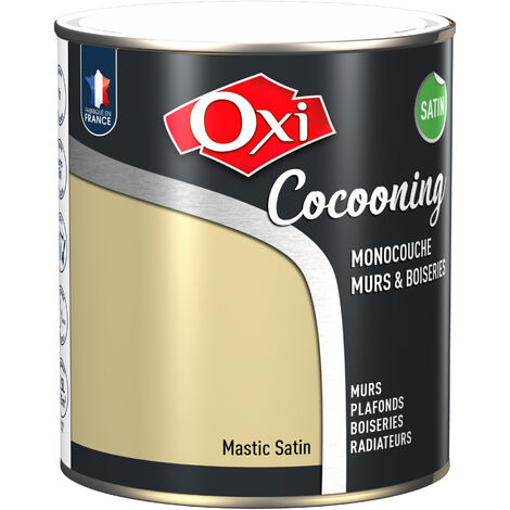 Peinture d'intérieur monocouche pour murs & boiseries OXI COCOONING MURS & BOISERIES   SATIN Mastic 2.5 litres
