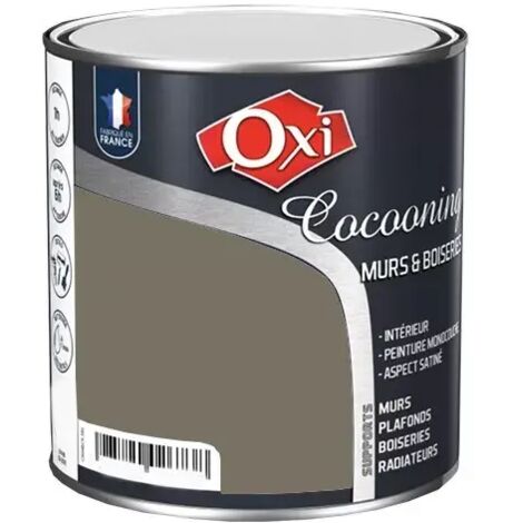 Peinture d'intérieur monocouche pour murs & boiseries Owatrol COCOONING MURS & BOISERIES SATIN Tourbe (ox197) 0.5 litre (1/3)