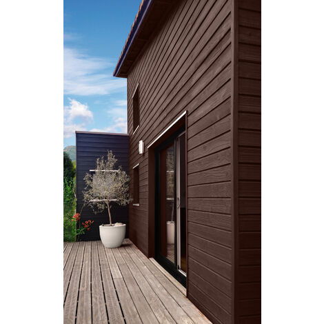 Peinture pour bois extérieur opaque - Finition Mate Owatrol BOIS COLOR Brun Normand (RAL 8017) 1 litre