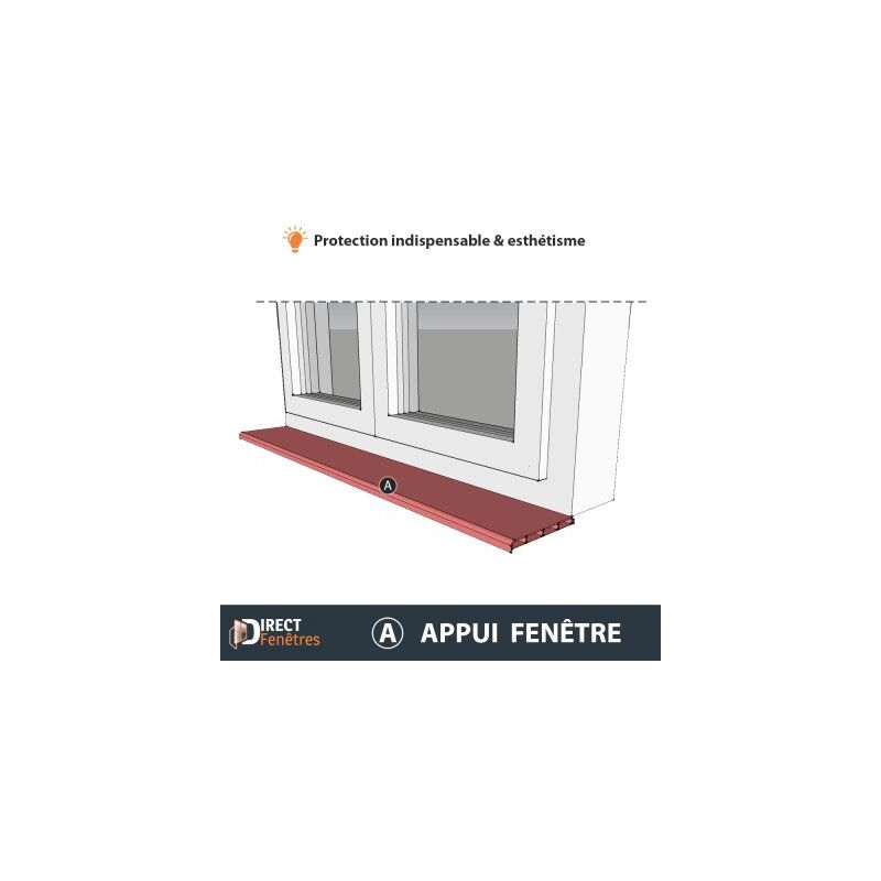 Appuis De Fenêtre Extérieurs UPVC 150mm Liniar - Blanc Lisse Avec Embouts - Neufs