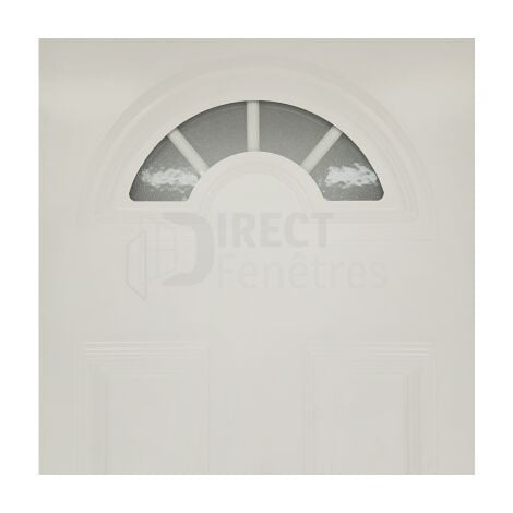 Porte d'entrée PVC Blanc - Tirant Gauche - Hercule