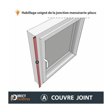 COUVRE JOINT PLAT PVC 50 MM BLANC