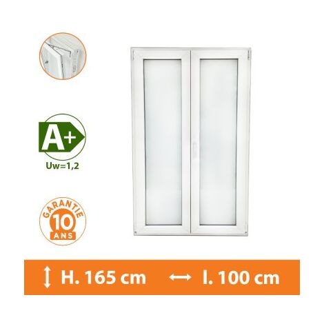 Fenêtre 2 Vantaux Blanc - H.165 x l.100 cm (1/5)