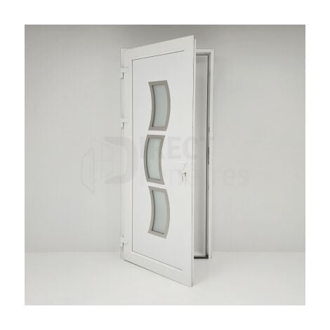 Porte d'entrée PVC Blanc - Tirant Gauche - Phoenix