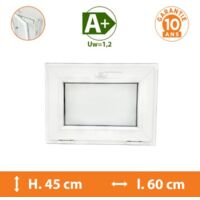 Châssis Abattant Blanc - H.45 x l.60 cm