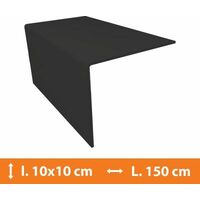 Cornière PVC Gris - 10 x 10 cm - L.150cm