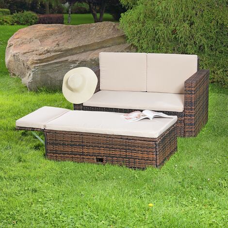 Tavolo Da Giardino Pieghevole Totò Piccinni – Tondo In Polyrattan Marrone, Diametro 70 Cm, Per Picnic E Esterni