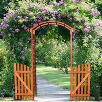 Melko rosa arco di legno pergola d'ingresso in legno pergola arcata in legno arco arco giardino arco