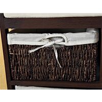 Baúl para sentar Caja de almacenamiento con cestas asiento Negro banco