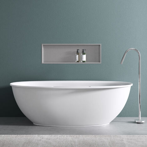 doporro Wandnische Bad Silber 30 x 90cm Duschablage befliesbar aus Edelstahl Duschregal Unterputz-Montage