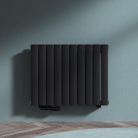 doporro Vertikal Badeizkörper Badheizung 77x60cm ‎Anthrazit  Doppellagig Heizkörper Flachheizkörper Mittelanschluss  Flach Paneelheizkörper 1072Watt