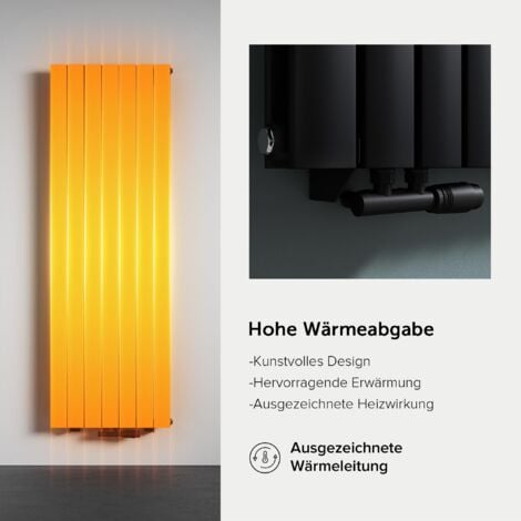doporro Vertikal Badeizkörper Badheizung 77x60cm ‎Anthrazit  Doppellagig Heizkörper Flachheizkörper Mittelanschluss  Flach Paneelheizkörper 1072Watt