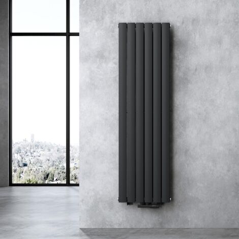 doporro Vertikal Badeizkörper Badheizung 160x46cm Anthrazit Einlagig Heizkörper Flachheizkörper Mittelanschluss Flach Paneelheizkörper 810Watt
