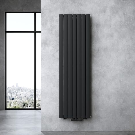 doporro Vertikal Badeizkörper Badheizung 180x54cm Anthrazit Einlagig Heizkörper Flachheizkörper Mittelanschluss Flach Paneelheizkörper 1045Watt