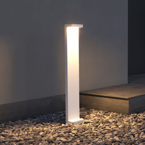 doporro Wegeleuchten Außen IP65 Pollerleuchte für Garten, 3000K Aussenleuchte, 10x6x60cm Außenlampe Standleuchte Sandweiß 6W LumaTorch