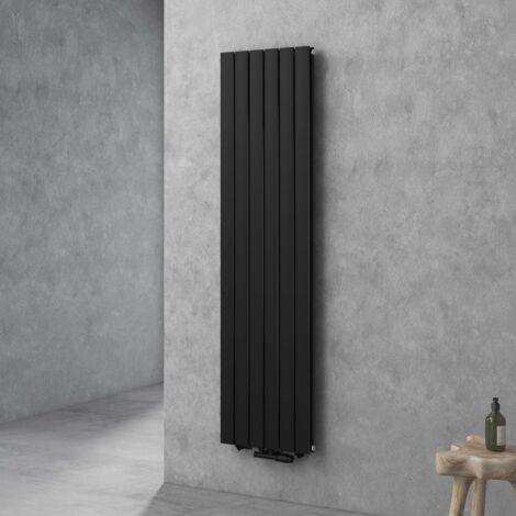 doporro Vertikal Badeizkörper Badheizung 180x46cm Anthrazit Doppellagig Heizkörper Flachheizkörper Mittelanschluss Flach Paneelheizkörper 1640Watt