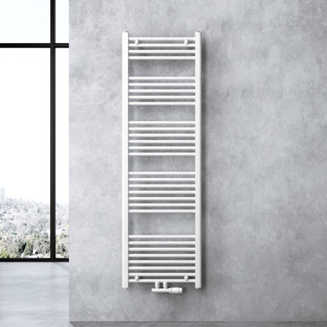 doporro Design Badheizung gerade 160x50cm Weiß Röhrenheizkörper Horizontal Mittelanschluss Bad-Heizkörper (1/5)