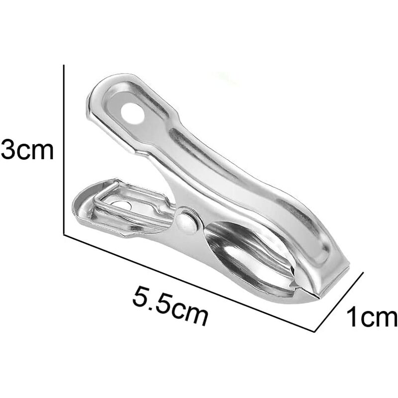 épingle Linge INOX 10 Pcs Pinces à Linge métal epingle Linge Metal pour Vêtements Photos Loisirs Créatif Pinces à Linge extérieur Pinces à Linge Inoxydable Pince à Serviette de Plage