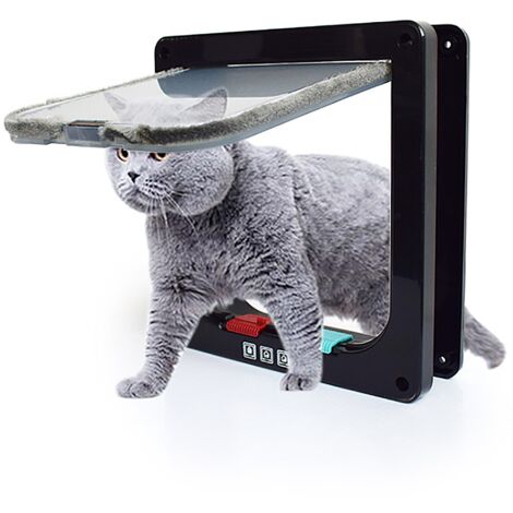 Les Fournitures Pour Animaux De Compagnie Peuvent Controler La Direction D Entree Et De Sortie De La Porte Pour Animaux De Compagnie Noir M
