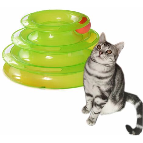 Jeux Pour Chat Catch The Balls Taille O25 X 13 Cm Vert