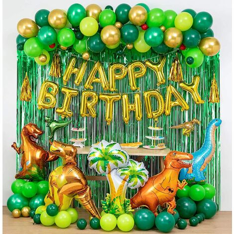 Dinosaure Décorations de Fête d'anniversaire Fournitures de fête de Dinosaure Ballons Dinosaures pour Les Enfants Cadeaux de fête à thème d'anniversaire