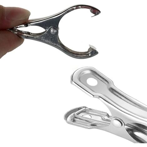 épingle Linge INOX 10 Pcs Pinces à Linge métal epingle Linge Metal pour Vêtements Photos Loisirs Créatif Pinces à Linge extérieur Pinces à Linge Inoxydable Pince à Serviette de Plage