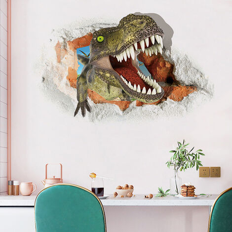 TYRANNOSAURUS T REX Dinosaure Pépinière De Chambres d'Enfants Autocollant Mural Art Autocollant 
