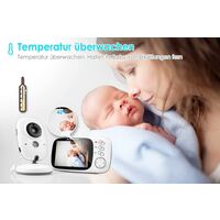 ILoveMilan Babyphone avec caméra, surveillance vidéo Baby Monitor Wireless 3.2 "TFT LCD Digital Dual Audio