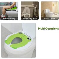 Reducteur Wc Voyage Pliable Enfant Siege De Toilette Portable Pour Bebe Confort Materiel Pp Avec 4 Reducteur Wc Voyage Pliable Enfant Siege De Toilette Portable Pour Bebe Confort Materiel Pp Avec 4