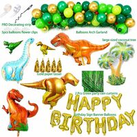 Dinosaure Décorations de Fête d'anniversaire Fournitures de fête de Dinosaure Ballons Dinosaures pour Les Enfants Cadeaux de fête à thème d'anniversaire
