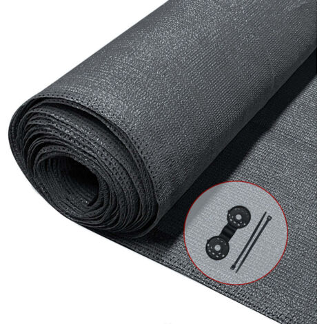 VOUNOT 1×10m Privacy Netting Garden Screening Shading Net Anthracite
