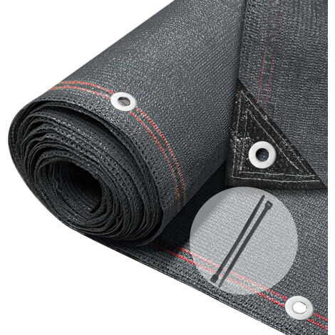 VOUNOT 1.5×20m Privacy Netting 230 g/m² Garden Screening Shading Net Anthracite