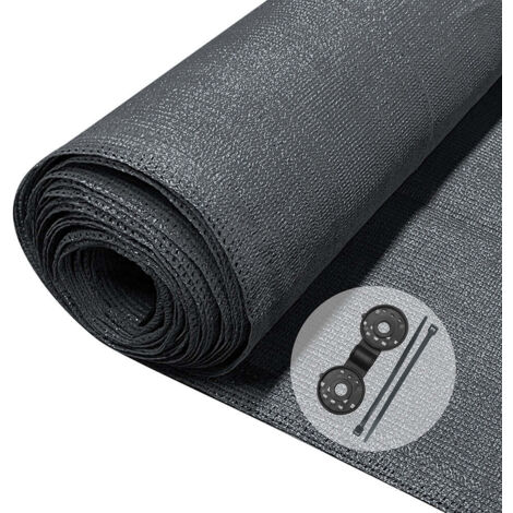 VOUNOT 1×20m Privacy Netting Garden Screening Shading Net Anthracite